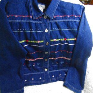 Jacket Denim Koret City Blues Ladies(182boch) preowned has been cleaned vintage